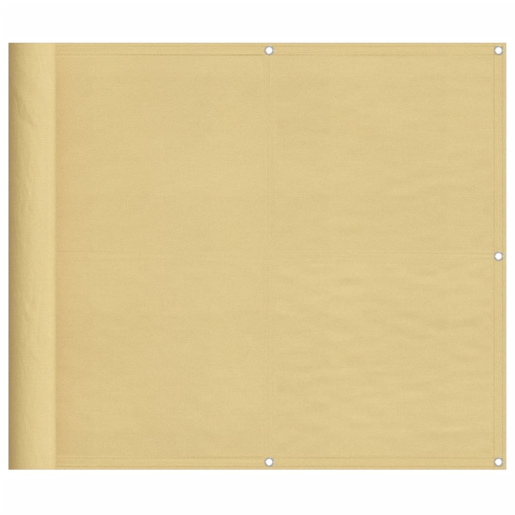 Paravento da Balcone Sabbia 90x400 cm 100% Poliestere Oxford