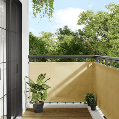 Paravento da Balcone Sabbia 90x700 cm 100% Poliestere Oxford | homemem39