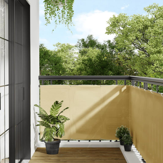 Paravento da Balcone Sabbia 90x700 cm 100% Poliestere Oxford | homemem39