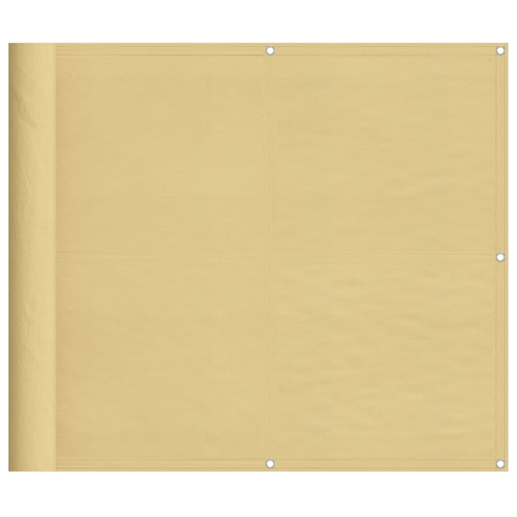 Paravento da Balcone Sabbia 90x1000 cm 100% Poliestere Oxford
