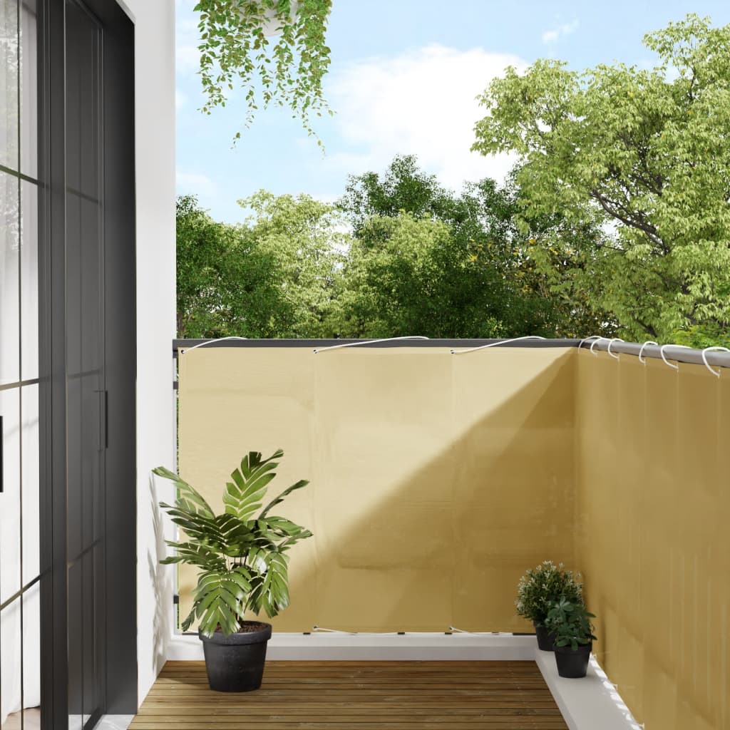 Paravento da Balcone Sabbia 120x600 cm 100% Poliestere Oxford | homemem39