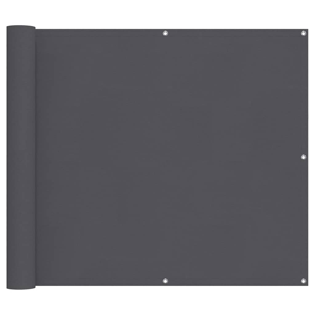 Paravento da Balcone Antracite 90x700 cm 100% Poliestere Oxford | homemem39