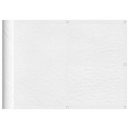 Paravento da Balcone Bianco 75x800 cm 100% Poliestere Oxford | homemem39