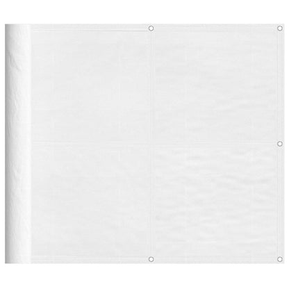 Paravento da Balcone Bianco 90x800 cm 100% Poliestere Oxford | homemem39