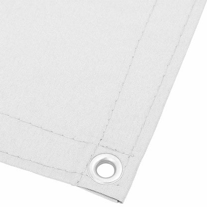 Paravento da Balcone Bianco 90x800 cm 100% Poliestere Oxford