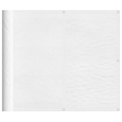 Paravento da Balcone Bianco 90x1000 cm 100% Poliestere Oxford | homemem39