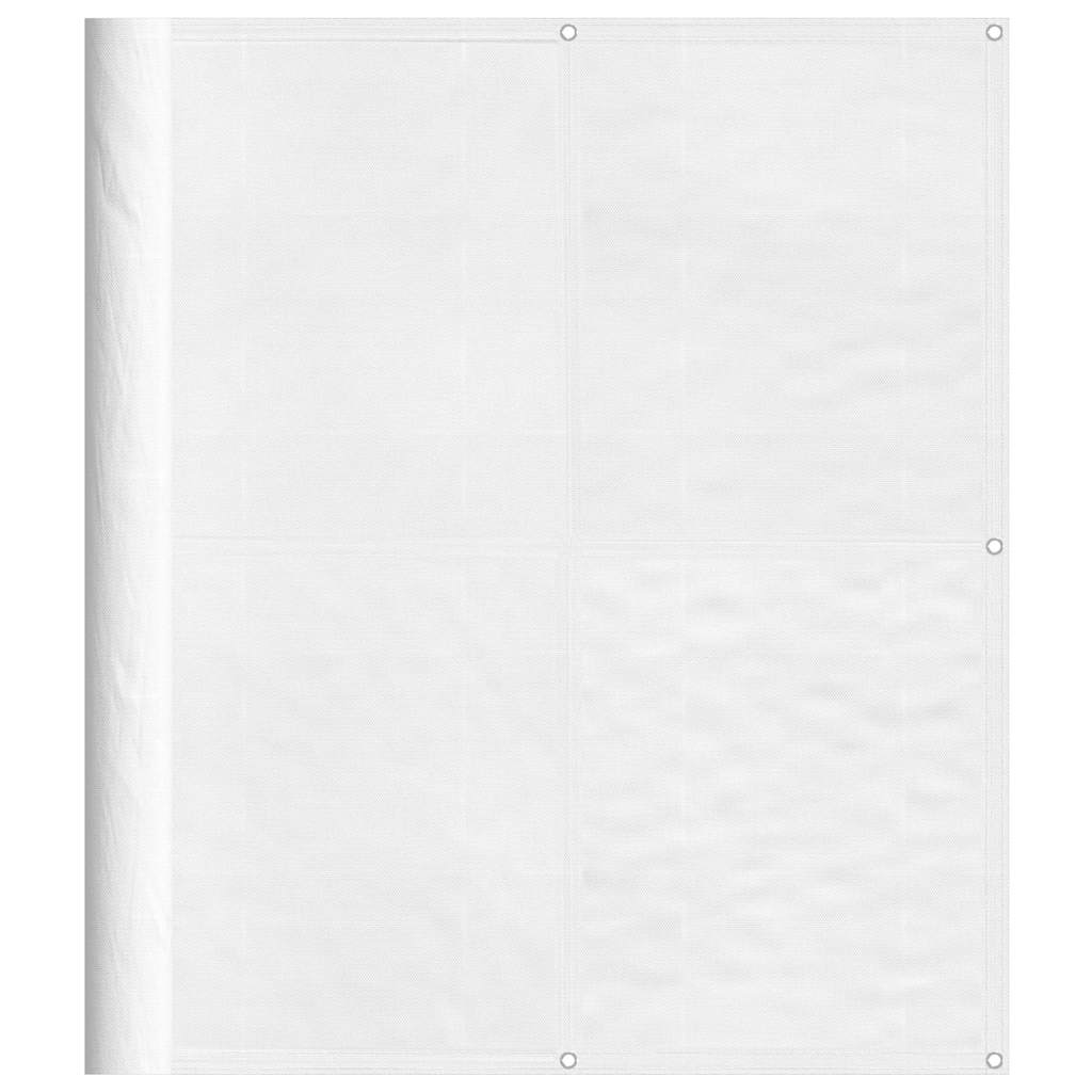 Paravento da Balcone Bianco 120x700 cm 100% Poliestere Oxford | homemem39