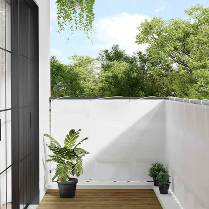 Paravento da Balcone Bianco 120x800 cm 100% Poliestere Oxford | homemem39