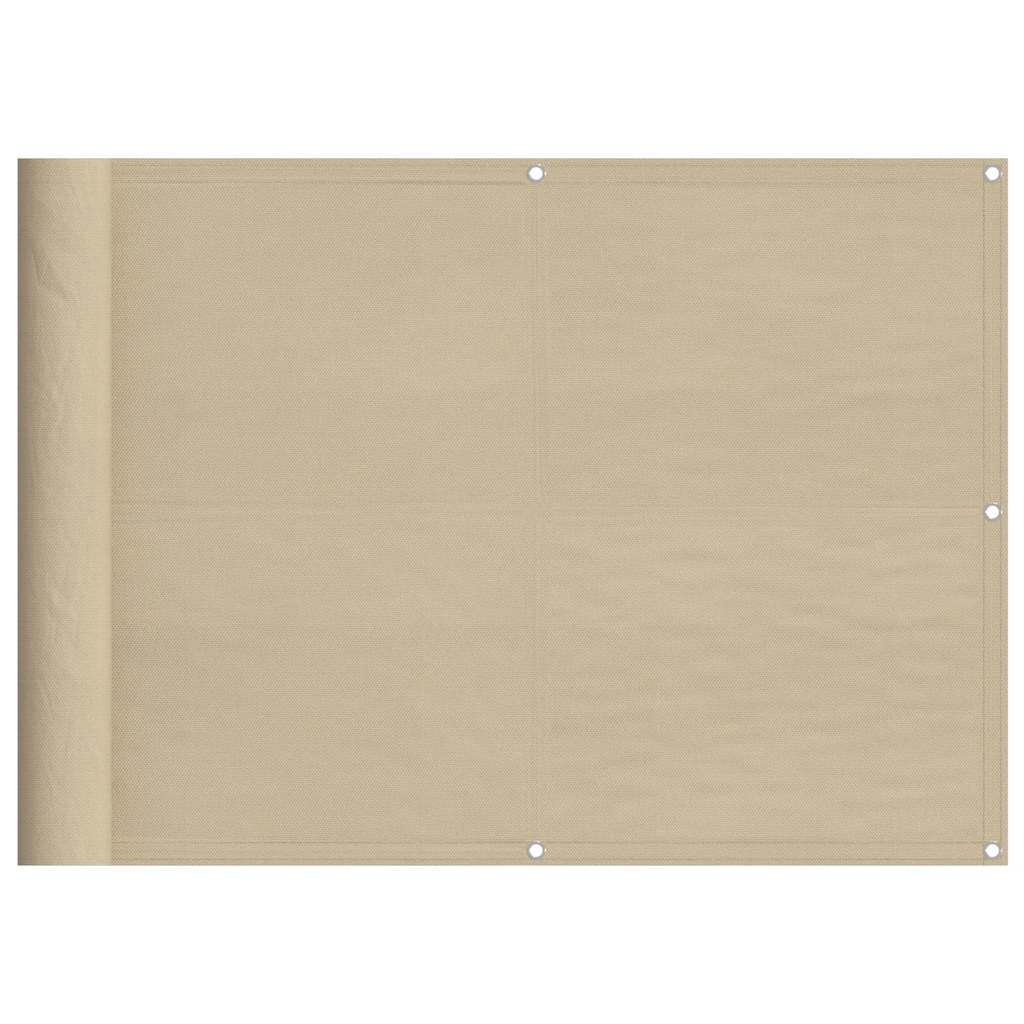 Paravento da Balcone Beige 75x700 cm 100% Poliestere Oxford | homemem39