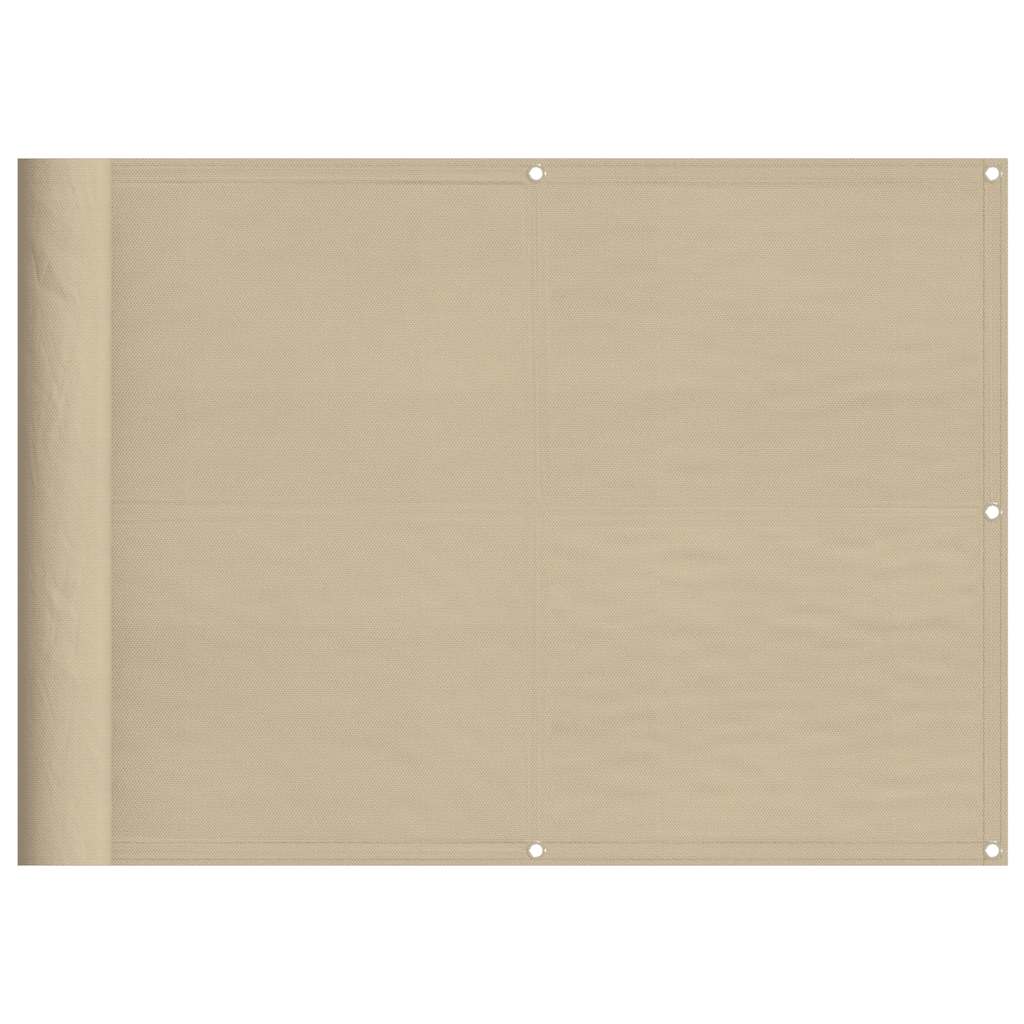 Paravento da Balcone Beige 75x800 cm 100% Poliestere Oxford | homemem39