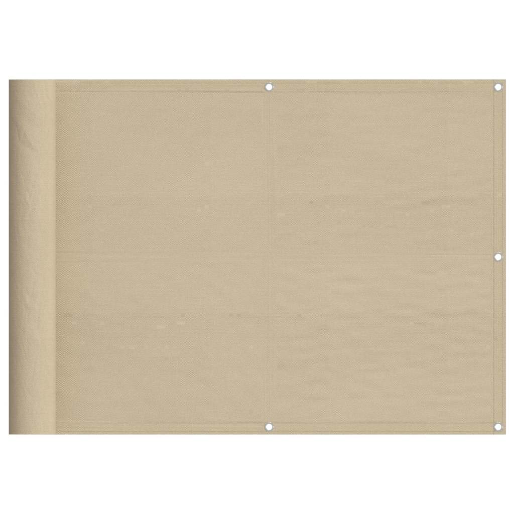 Paravento da Balcone Beige 75x1000 cm 100% Poliestere Oxford | homemem39
