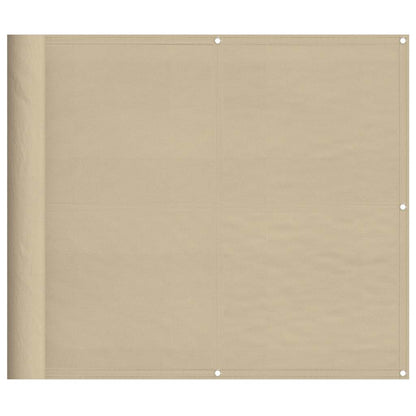 Paravento da Balcone Beige 90x800 cm 100% Poliestere Oxford | homemem39