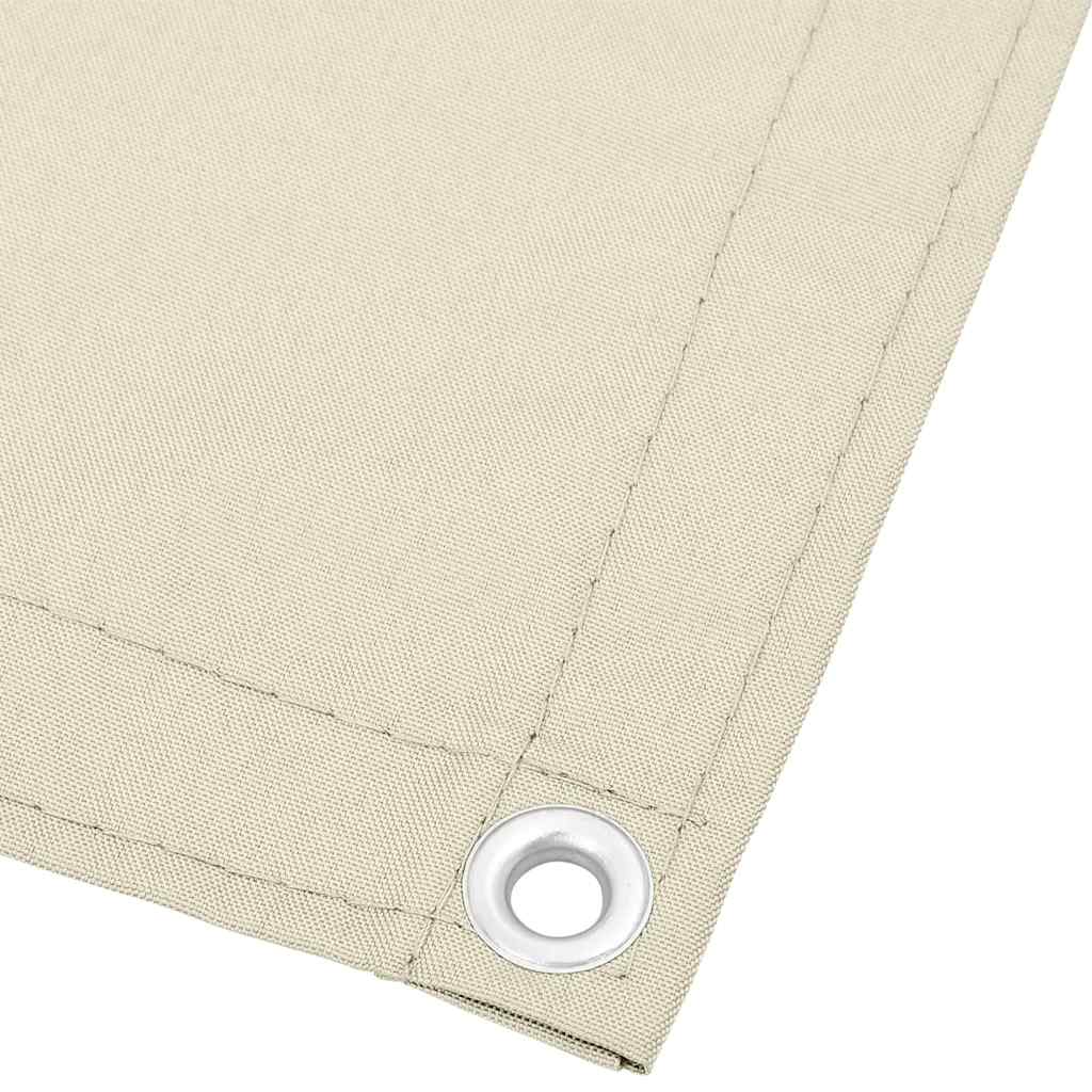 Paravento da Balcone Crema 90x800 cm 100% Poliestere Oxford | homemem39