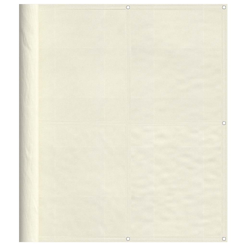 Paravento da Balcone Crema 120x700 cm 100% Poliestere Oxford | homemem39