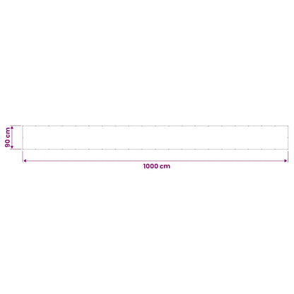 Paravento da Balcone Tortora 90x1000 cm 100% Poliestere Oxford | homemem39