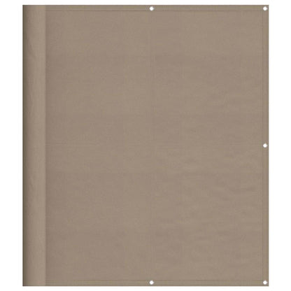 Paravento da Balcone Tortora 120x800 cm 100% Poliestere Oxford