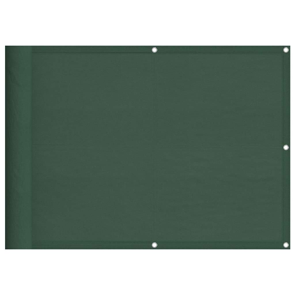 Paravento Balcone Verde Scuro 75x700 cm 100% Poliestere Oxford | homemem39
