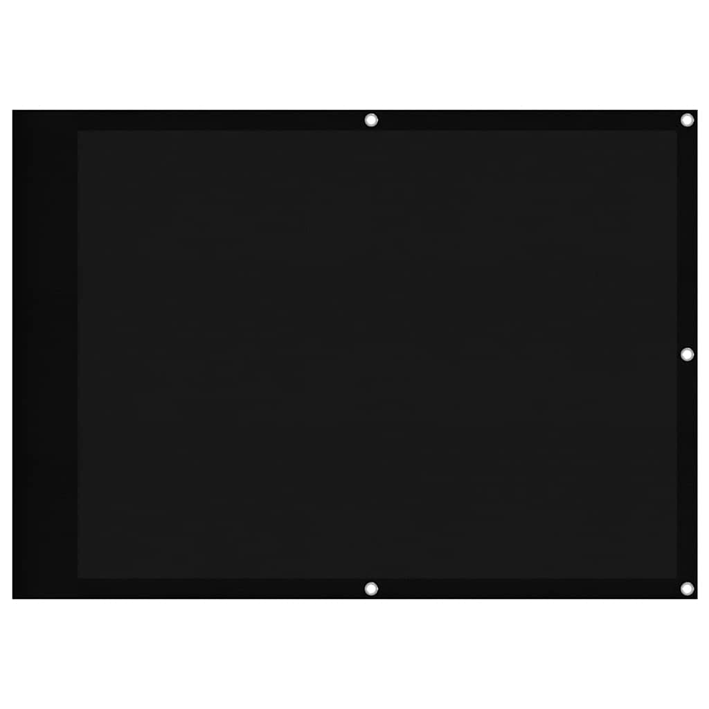 Paravento da Balcone Nero 75x1000 cm 100% Poliestere Oxford | homemem39
