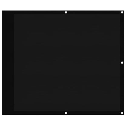 Paravento da Balcone Nero 90x800 cm 100% Poliestere Oxford