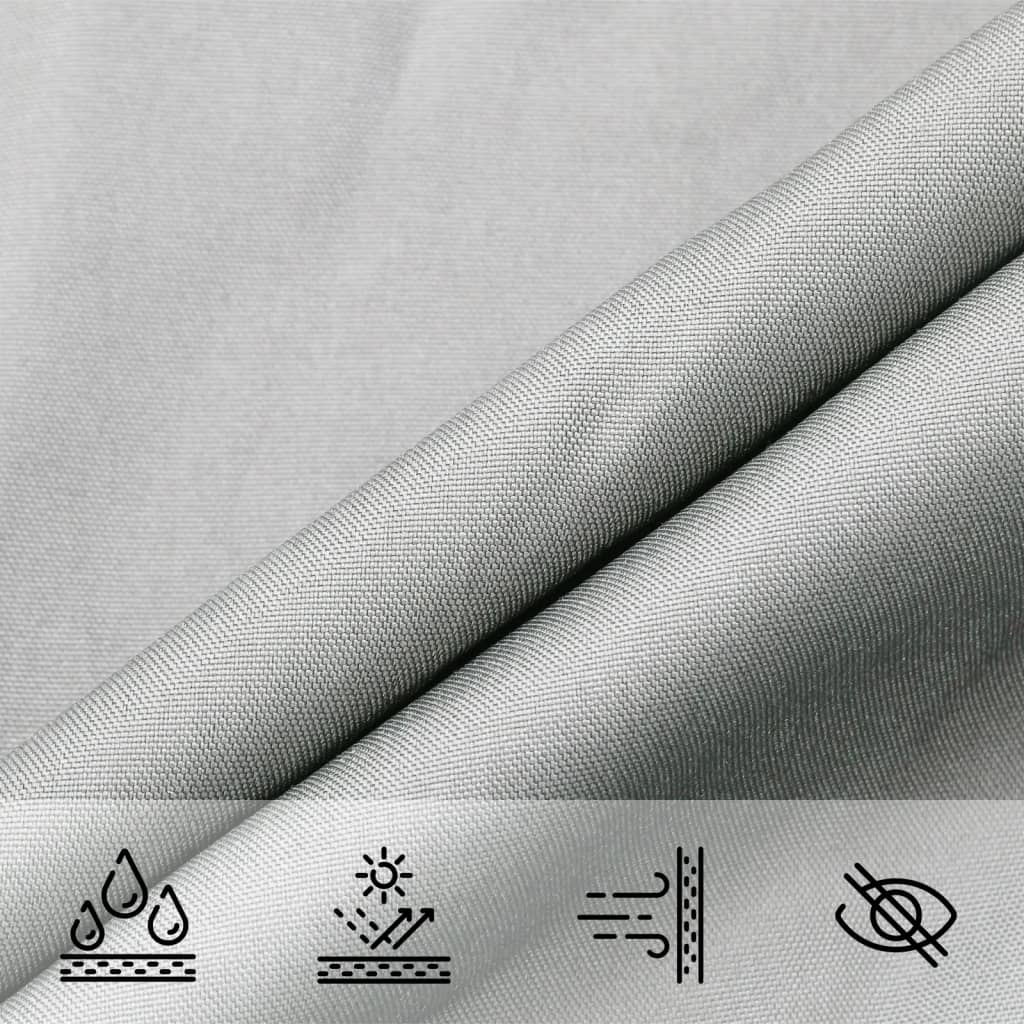Vela Parasole Grigio Chiaro 7x7 m 100% Poliestere Oxford | homemem39