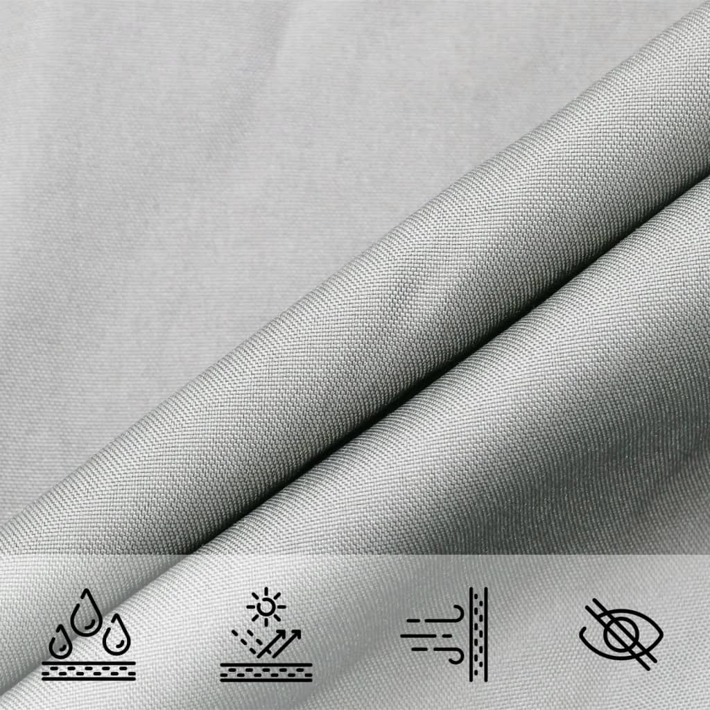 Vela Parasole Grigio Chiaro 5x2,5 m 100% Poliestere Oxford | homemem39