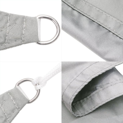 Vela Parasole Grigio Chiaro 6x3 m 100% Poliestere Oxford | homemem39