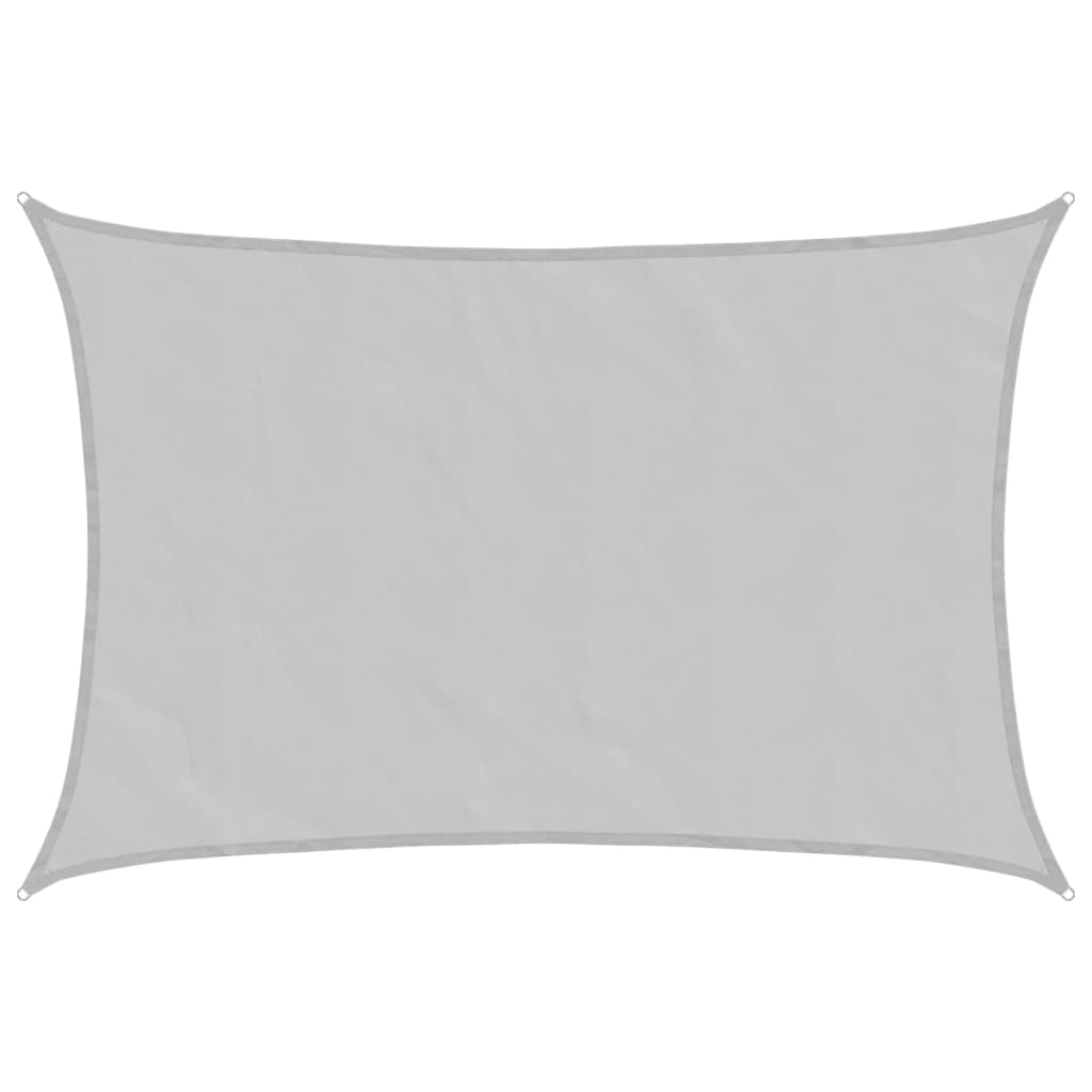 Vela Parasole Grigio Chiaro 6x4 m 100% Poliestere Oxford | homemem39