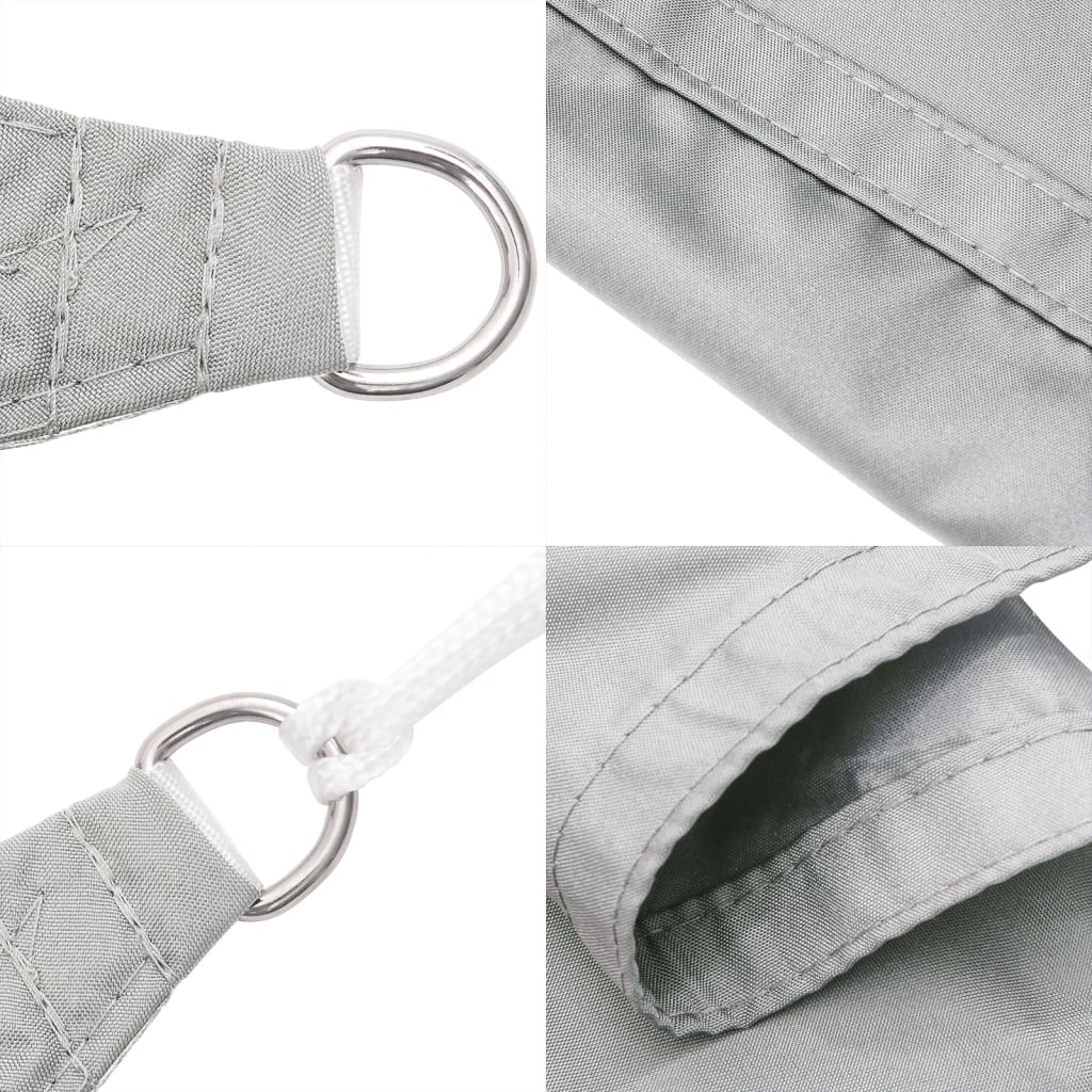 Vela Parasole Grigio Chiaro 6x4 m 100% Poliestere Oxford | homemem39