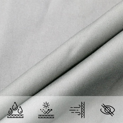 Vela Parasole Grigio Chiaro 6x4 m 100% Poliestere Oxford | homemem39