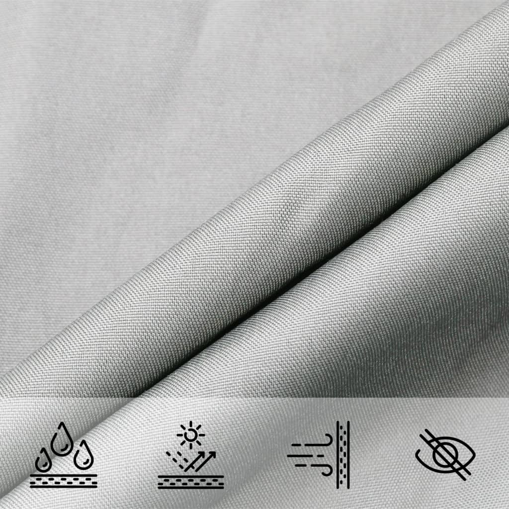 Vela Parasole Grigio Chiaro 7x5 m 100% Poliestere Oxford | homemem39