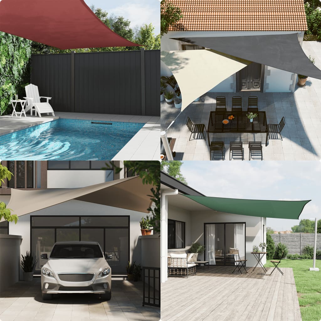 Vela Parasole Sabbia 2,5x3,5 m 100% Poliestere Oxford
