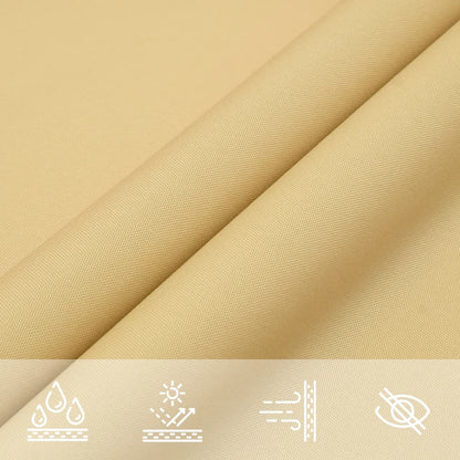 Vela Parasole Sabbia 6x5 m 100% Poliestere Oxford | homemem39