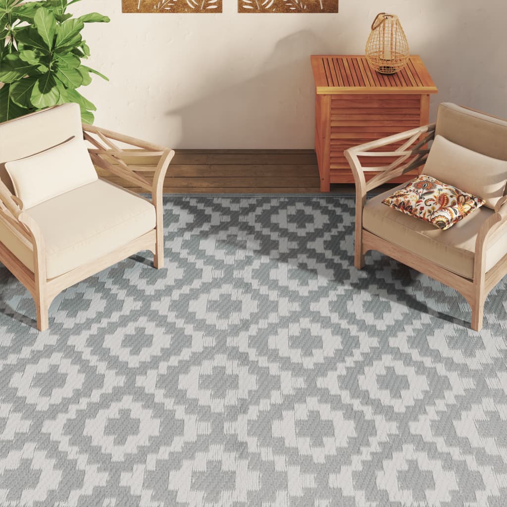 Tappeto da Esterni ARAKIL Grigio 190x290 cm in PP | homemem39