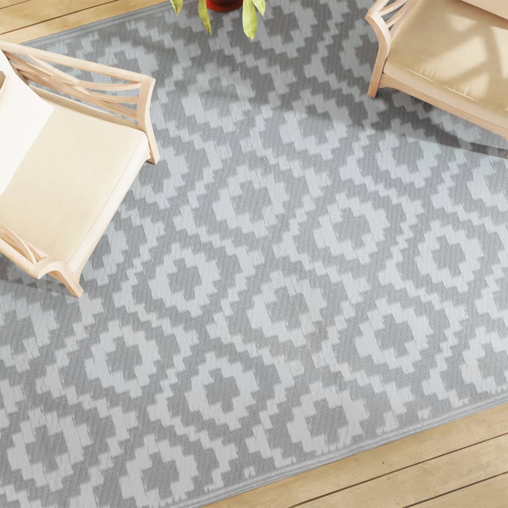 Tappeto da Esterni ARAKIL Grigio 190x290 cm in PP | homemem39