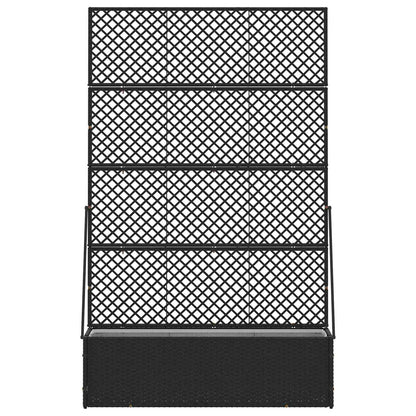 Vaso da giardino Nero 105 x 30 x 170 cm Metallo