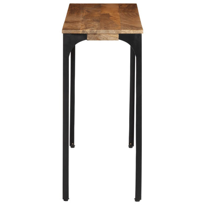 Tavolo Consolle Marrone 110x35x76 cm Massello Mango e Ferro | homemem39