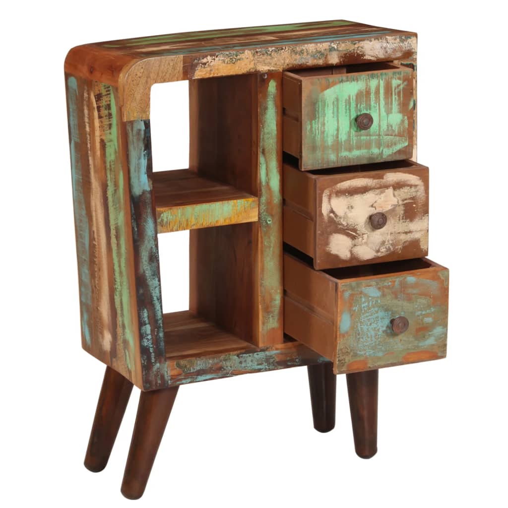 Credenza 55x30x80 cm in Legno Massello di Recupero - homemem39