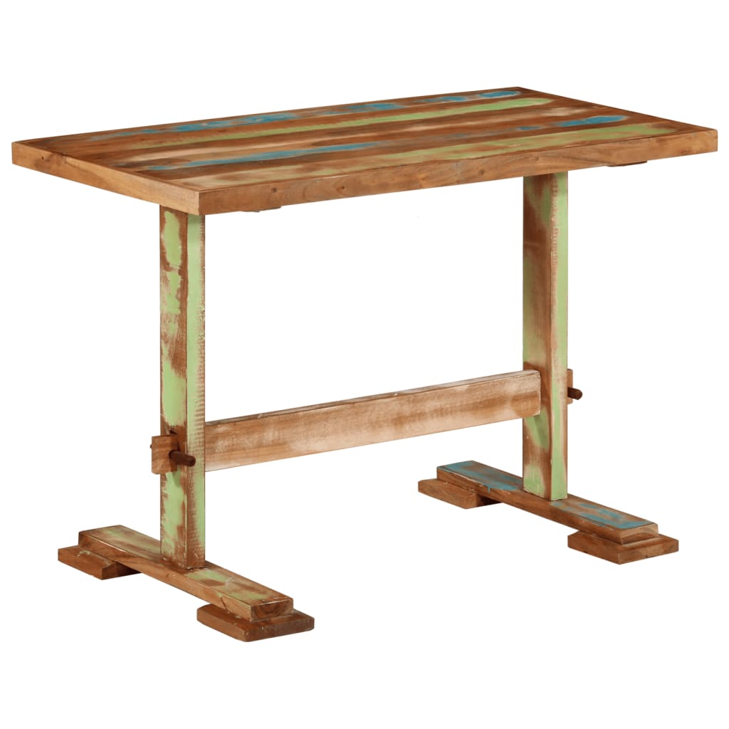 Tavolo da Pranzo 110x55x78 cm in Legno Massello di Recupero