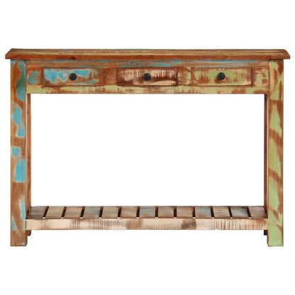 Tavolo Consolle 110x30x76 cm in Legno Massello Riciclato - homemem39