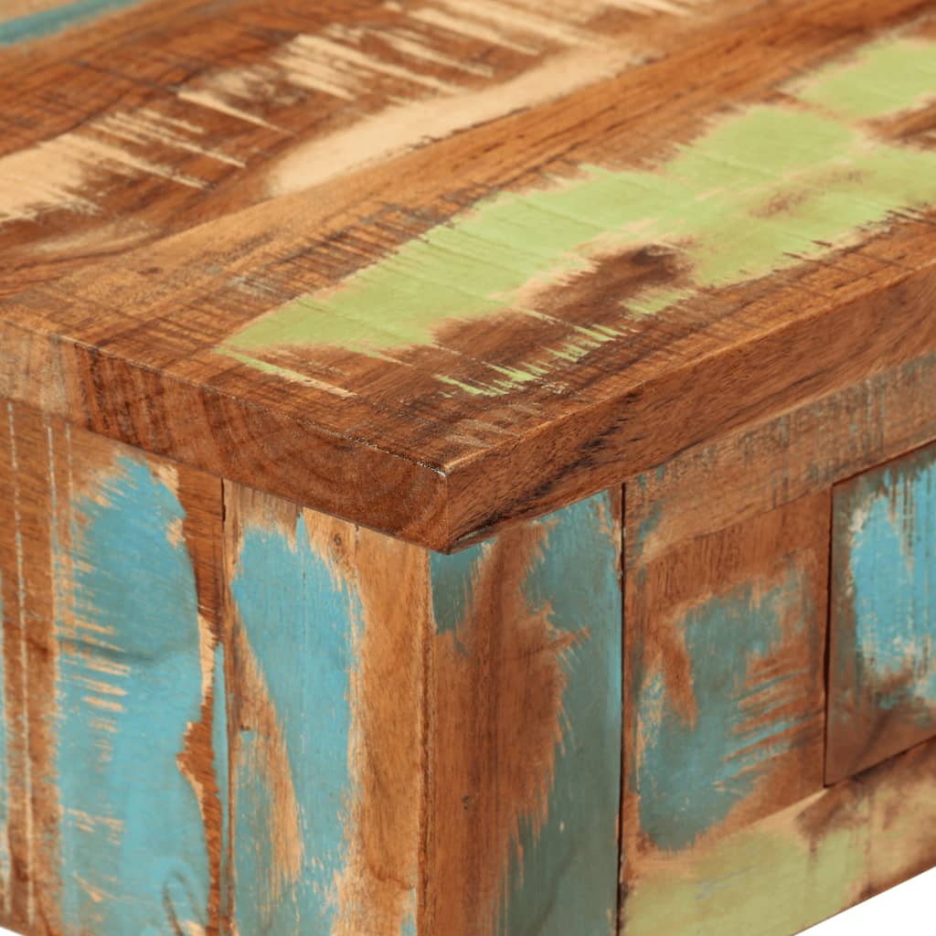 Tavolo Consolle 110x30x76 cm in Legno Massello Riciclato - homemem39
