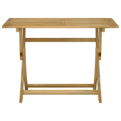 Tavolo da Giardino Pieghevole 110x55x75cm Legno Massello Acacia