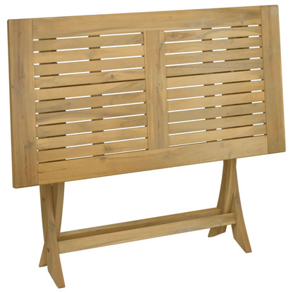 Tavolo da Giardino Pieghevole 110x55x75cm Legno Massello Acacia - homemem39