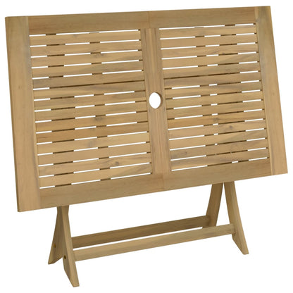 Tavolo da Giardino Pieghevole 120x70x75cm Legno Massello Acacia