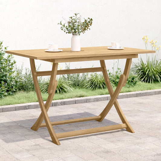 Tavolo da Giardino Pieghevole 120x70x75cm Legno Massello Acacia