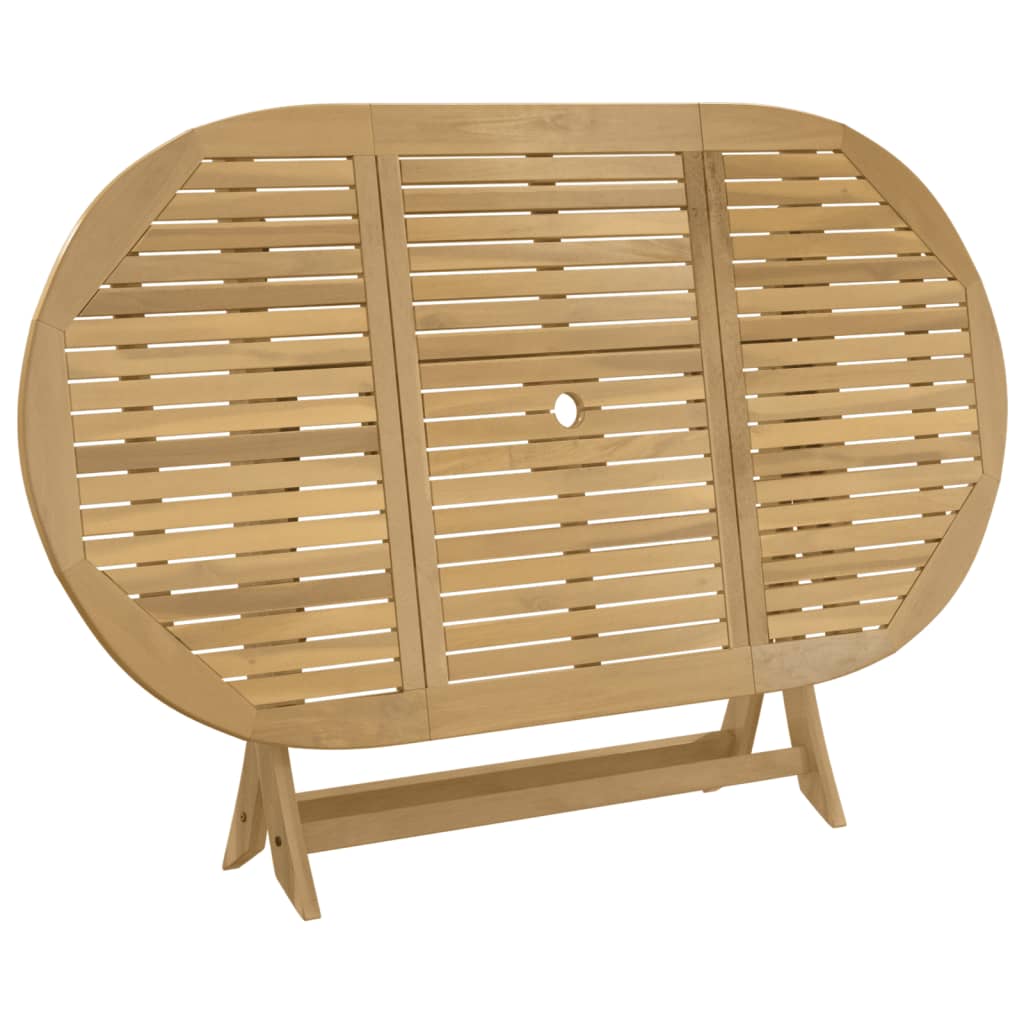 Tavolo da Giardino Pieghevole 160x85x75cm Legno Massello Acacia