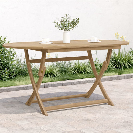 Folding Garden Table 160x85x75cm Solid Acacia Wood