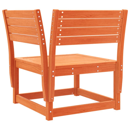 Divano Angolare Giardino Marrone Cera 73x73x78cm Massello Pino | homemem39