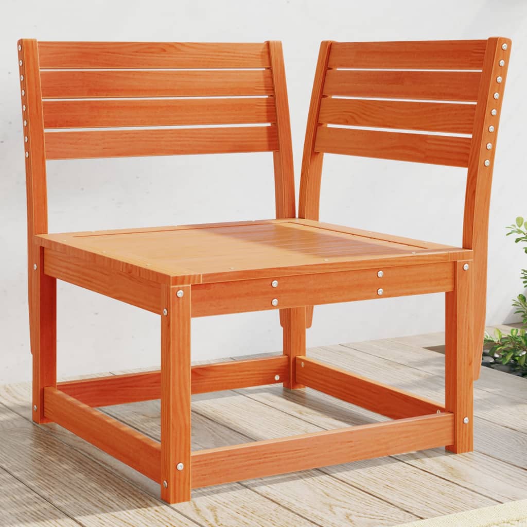 Divano Angolare Giardino Marrone Cera 73x73x78cm Massello Pino | homemem39