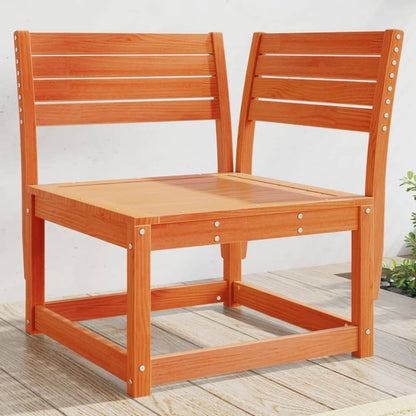 Divano Angolare Giardino Marrone Cera 73x73x78cm Massello Pino | homemem39