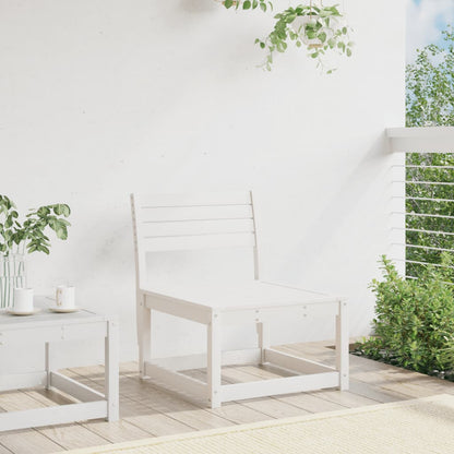 Divano da Giardino Bianco in Legno Massello di Pino | homemem39